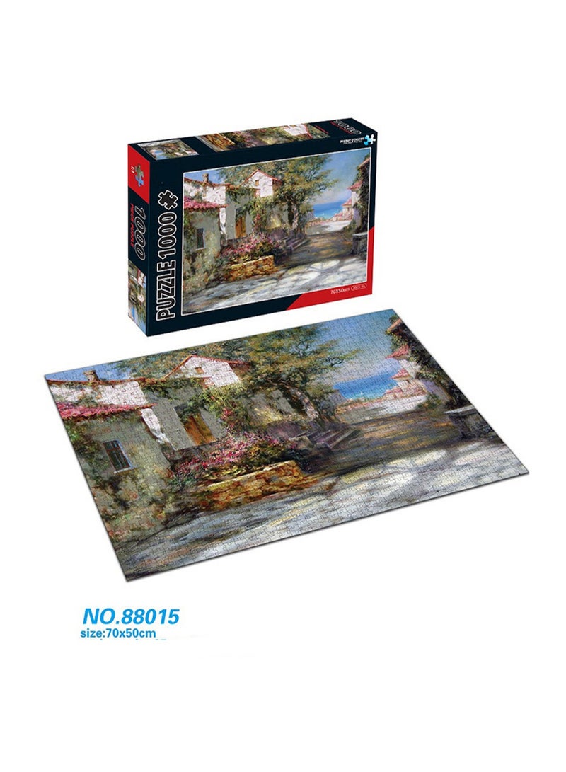 لعبة ألغاز تعليمية للتطوير التربوي لتخفيف التوتر مكونة من 1000 قطعة مقاس 70 × 50 سم - Image 2